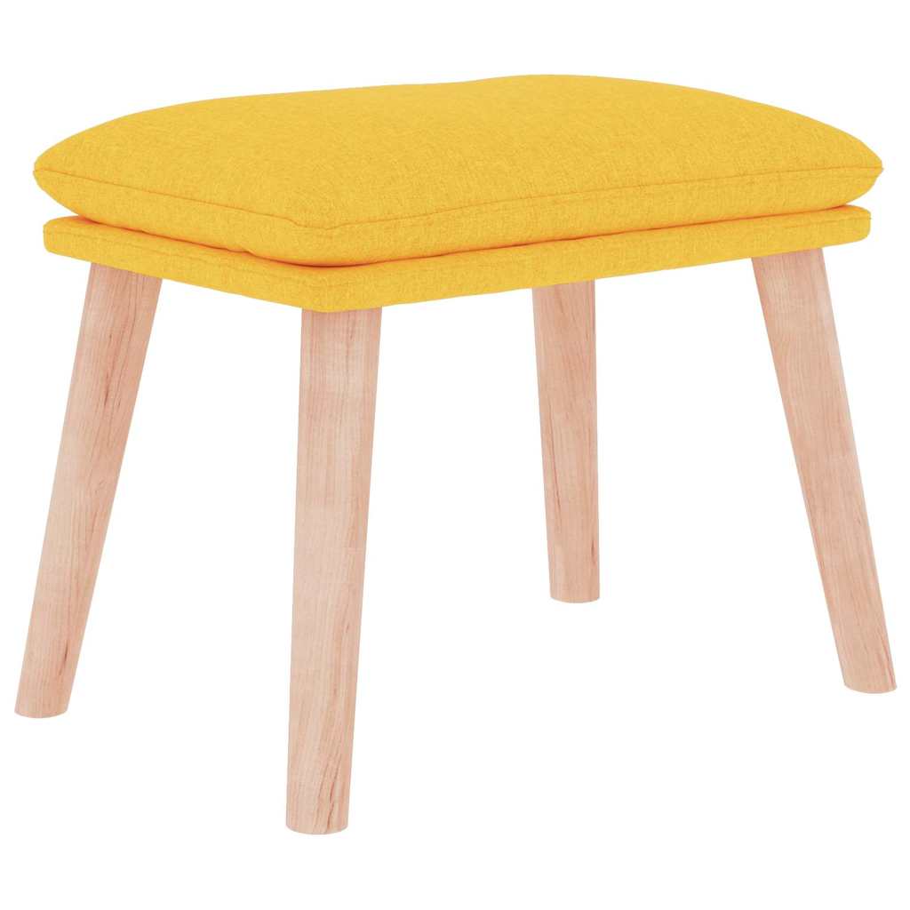 vidaXL Podnožka hořčicově žlutá 45 x 29,5 x 35 cm textil