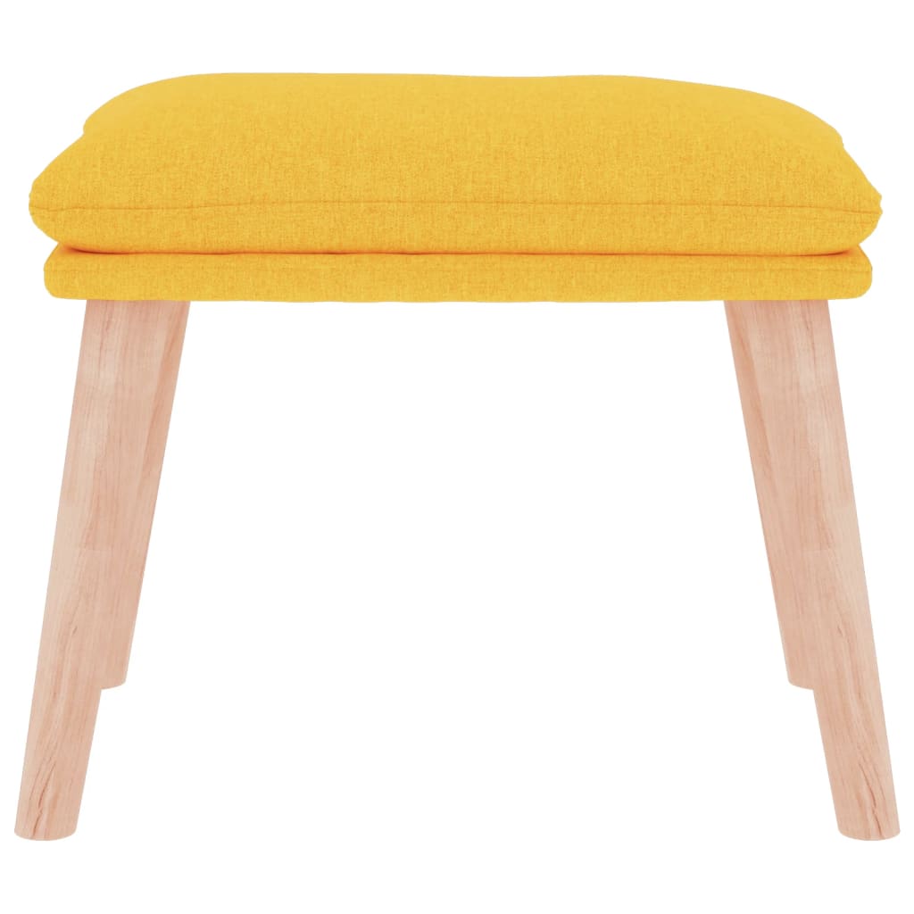 

vidaXL Voetenbank 45x29,5x39 cm stof mosterdgeel