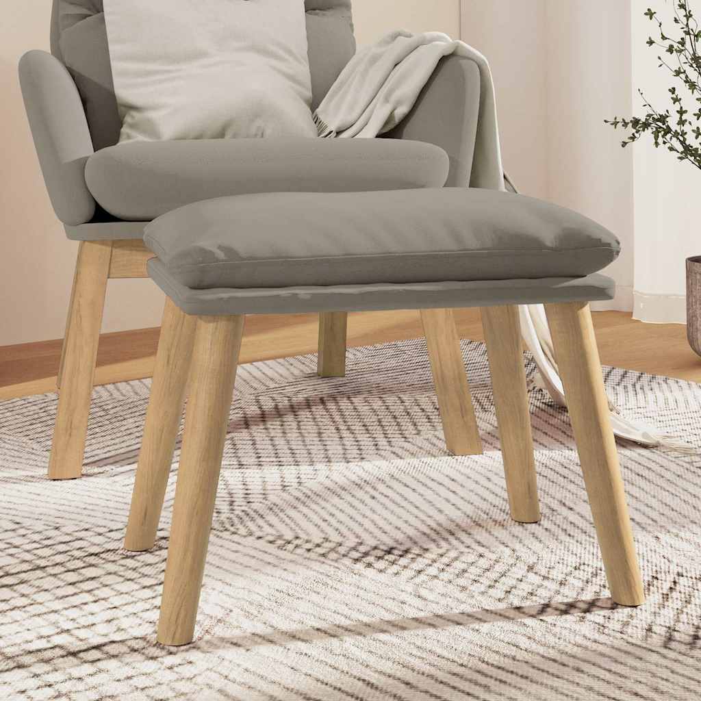 vidaXL Podn�ek, jasnoszary, 45x29,5x35 cm, tapicerowany aksamitem
