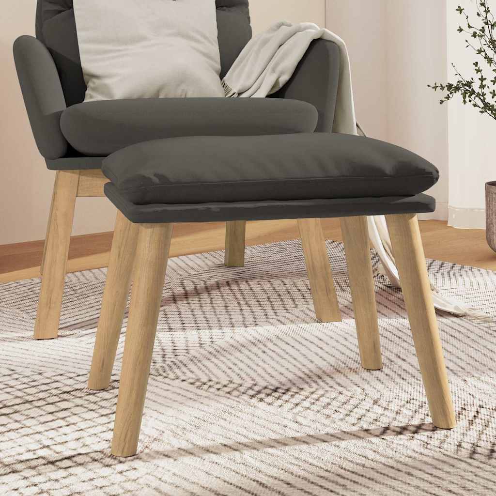 vidaXL Podn�ek,ciemnoszary, 45x29,5x35 cm, tapicerowany aksamitem