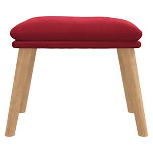 vidaXL Podnožka v&iacute;novo červen&aacute; 45x29,5x35 cm zamatov&aacute;