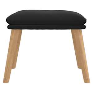 vidaXL Pakoja, juodos spalvos, 45x29,5x35cm, aksomas