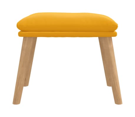 vidaXL Fu&szlig;hocker Senfgelb 45x29,5x35 cm Samt
