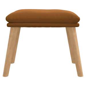 vidaXL Pakoja, rudos spalvos, 45x29,5x35cm, aksomas