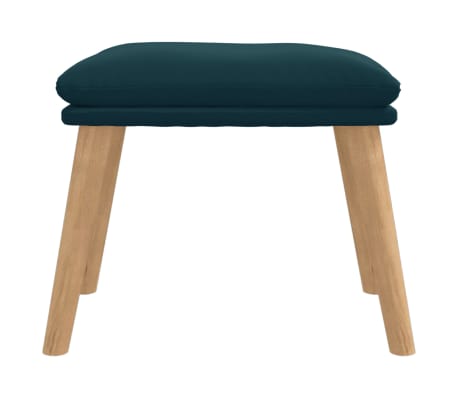 vidaXL Υποπόδιο Μπλε 45x29,5x35 εκ. Βελούδινο