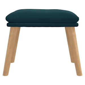 vidaXL Υποπόδιο Μπλε 45x29,5x35 εκ. Βελούδινο