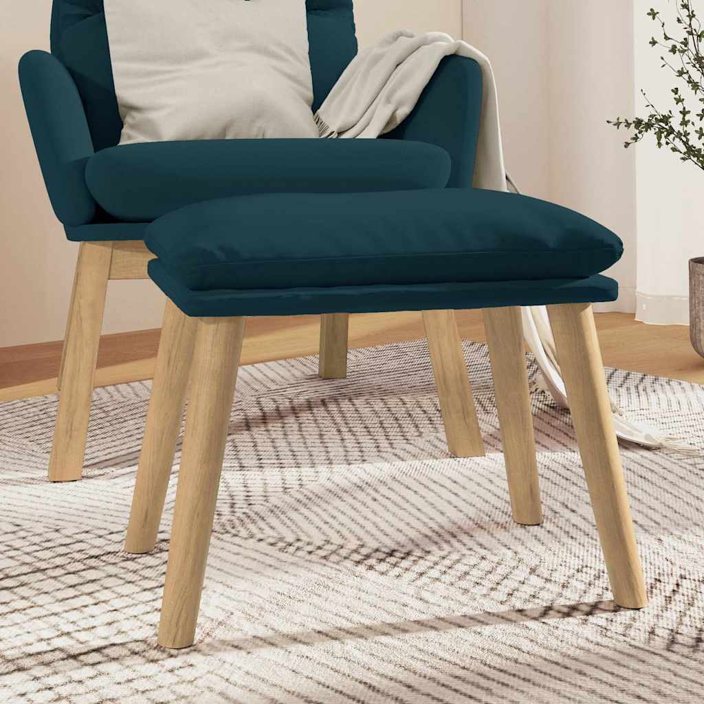 vidaXL Podn�ek, niebieski, 45x29,5x35 cm, aksamitny