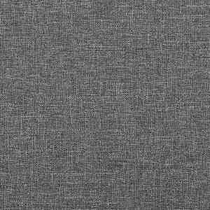 Podnožka světle šedá 45x29,5x35 cm textil a umělá kůže - obrázek 5