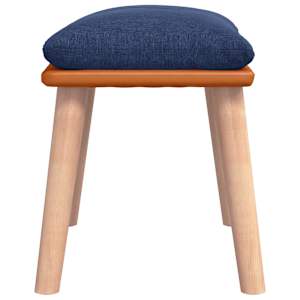 Podnožka modrá 45x29,5x35 cm textil a umělá kůže - obrázek 4