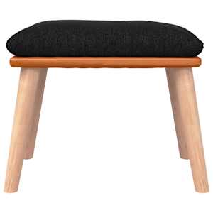 Podnožka černá 45x29,5x35 cm textil a umělá kůže - obrázek 3