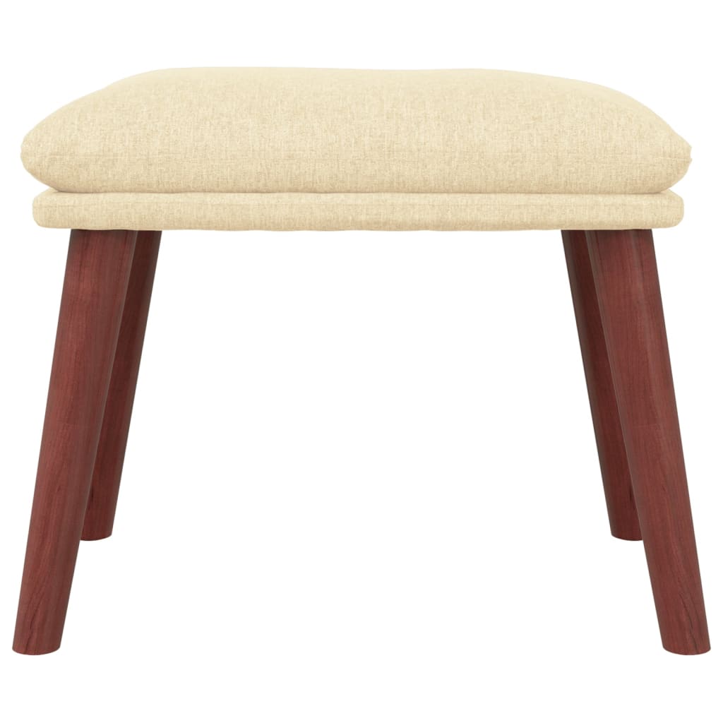 

vidaXL Voetenbank 45x29,5x39 cm stof crèmekleurig