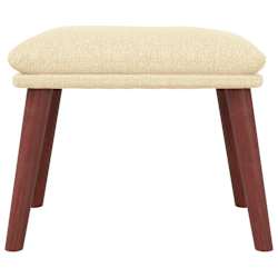 vidaXL Taburet, crem, 45x29,5x35 cm, material textil