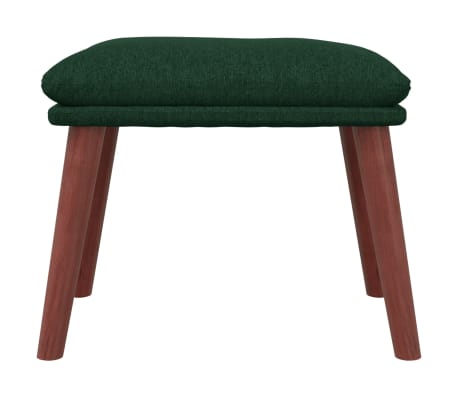 vidaXL Podnožka tmavozelená 45x29,5x35 cm látková