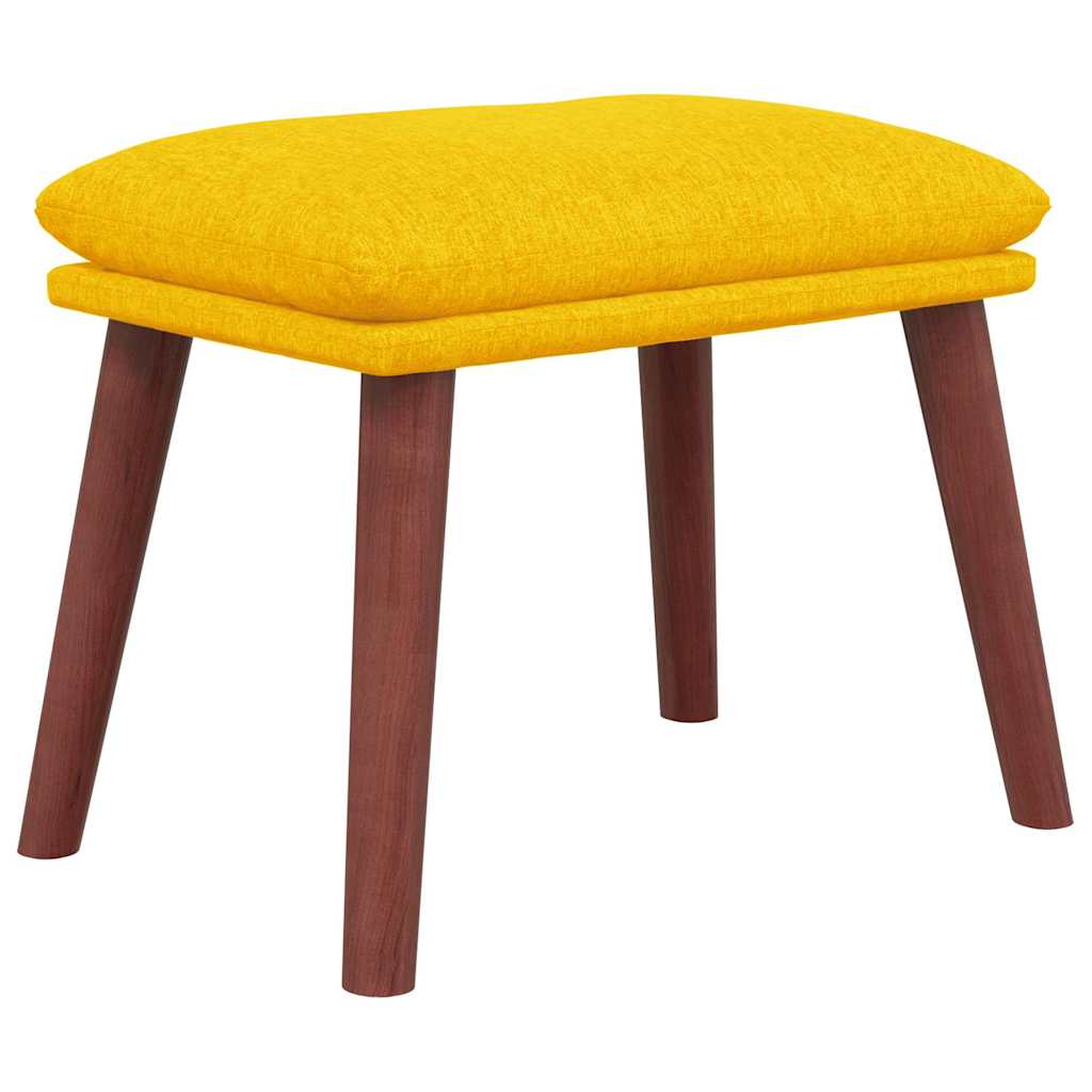 vidaXL Podnožka hořčicově žlutá 45 x 29,5 x 35 cm textil