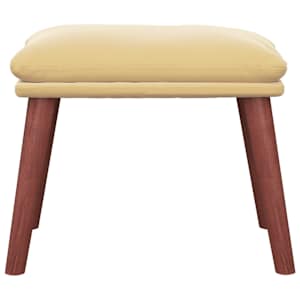 vidaXL Pakoja, kreminės baltos spalvos, 45x29,5x35cm, aksomas