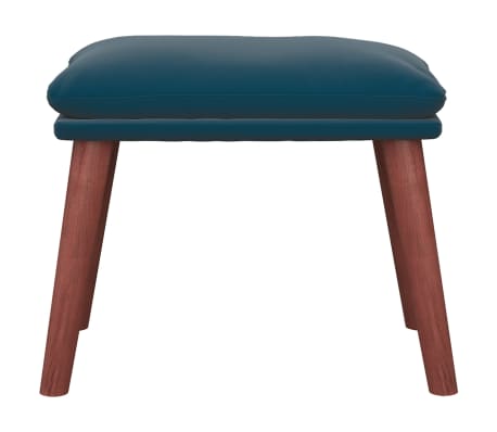 vidaXL Pakoja, mėlynos spalvos, 45x29,5x35cm, aksomas