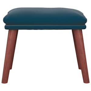 vidaXL Pakoja, mėlynos spalvos, 45x29,5x35cm, aksomas