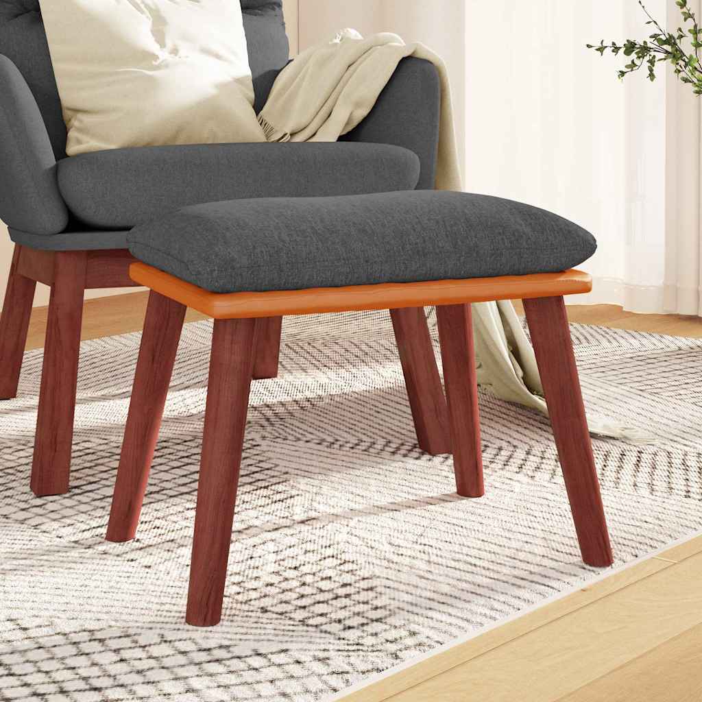 vidaXL Podn�ek, ciemnoszary, 45x29,5x35 cm, tkanina i sztuczna sk�ra