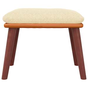 vidaXL Pakoja, kreminės spalvos, 45x29,5x35cm, audinys