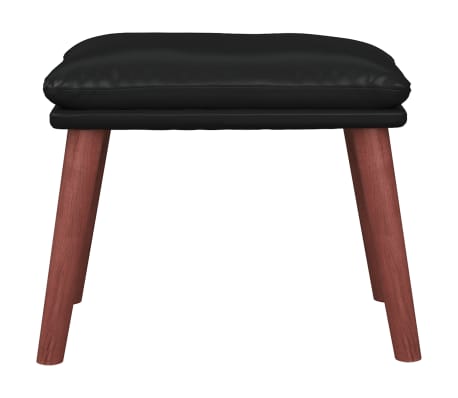 vidaXL Repose-pied Noir 45x29,5x35 cm Similicuir