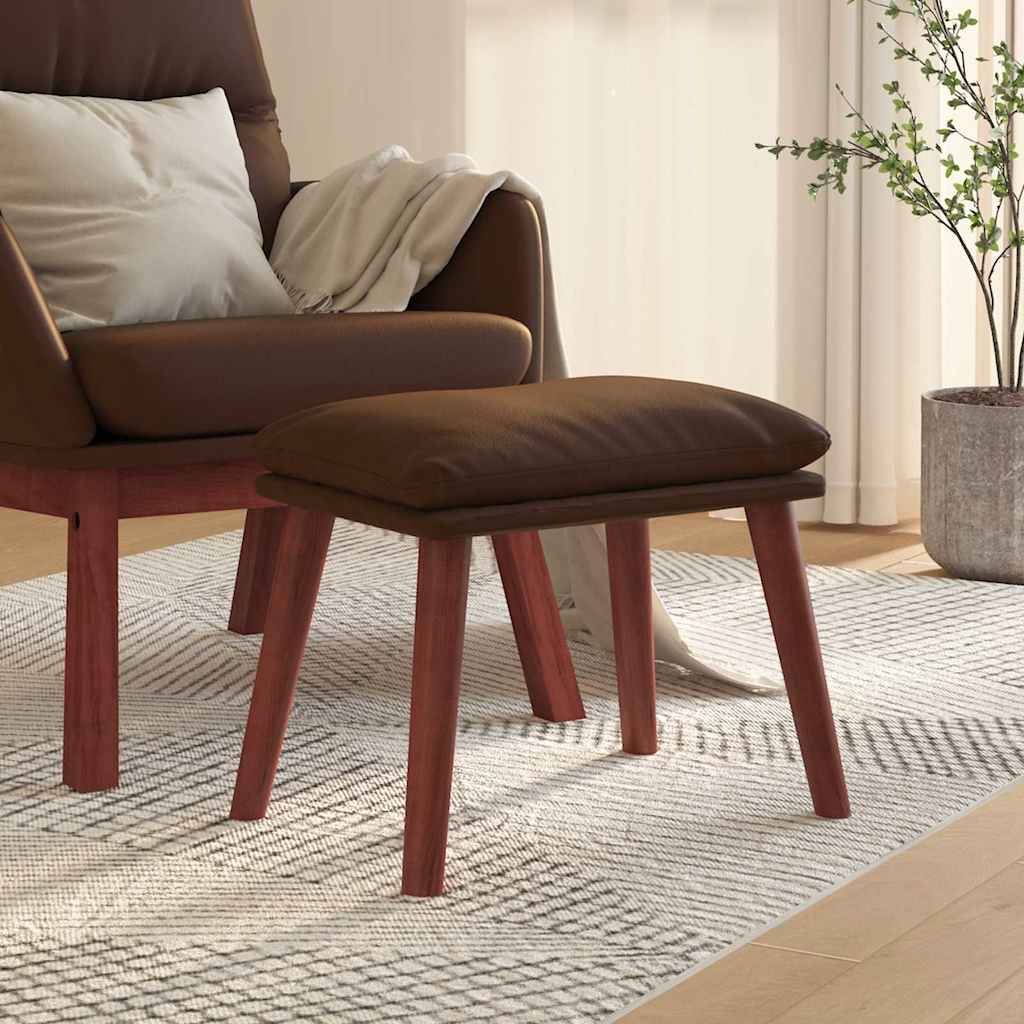 vidaXL Podn�ek, br�zowy, 45x29,5x35 cm, sztuczna sk�ra