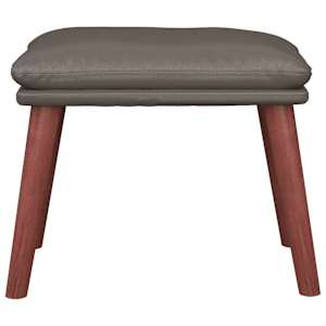 vidaXL Repose-pied Gris 45x29,5x35 cm Similicuir