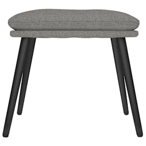 Podnožka světle šedá 45x29,5x35 cm textil - obrázek 3