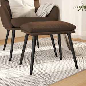 Podnožka hnědá 45 x 29,5 x 35 cm textil - obrázek 1