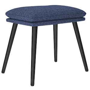 Podnožka modrá 45 x 29,5 x 35 cm textil - obrázek 2