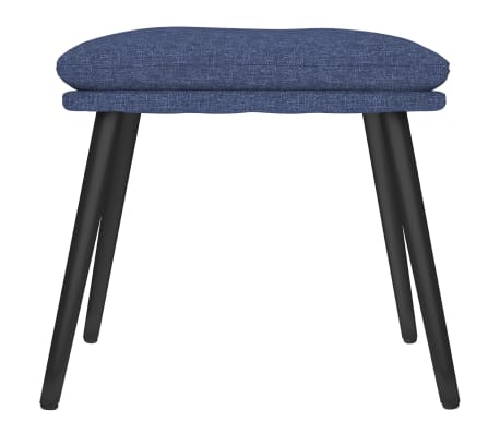 vidaXL Taburet, albastru, 45x29,5x35 cm, material textil