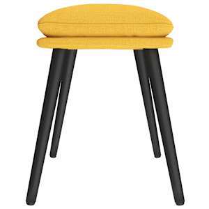 Podnožka hořčicově žlutá 45 x 29,5 x 35 cm textil - obrázek 4