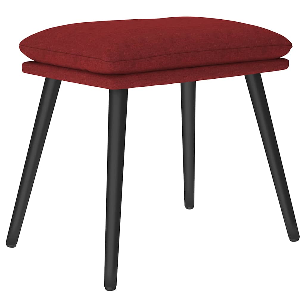 vidaXL Podnožka vínová 45 x 29,5 x 35 cm textil