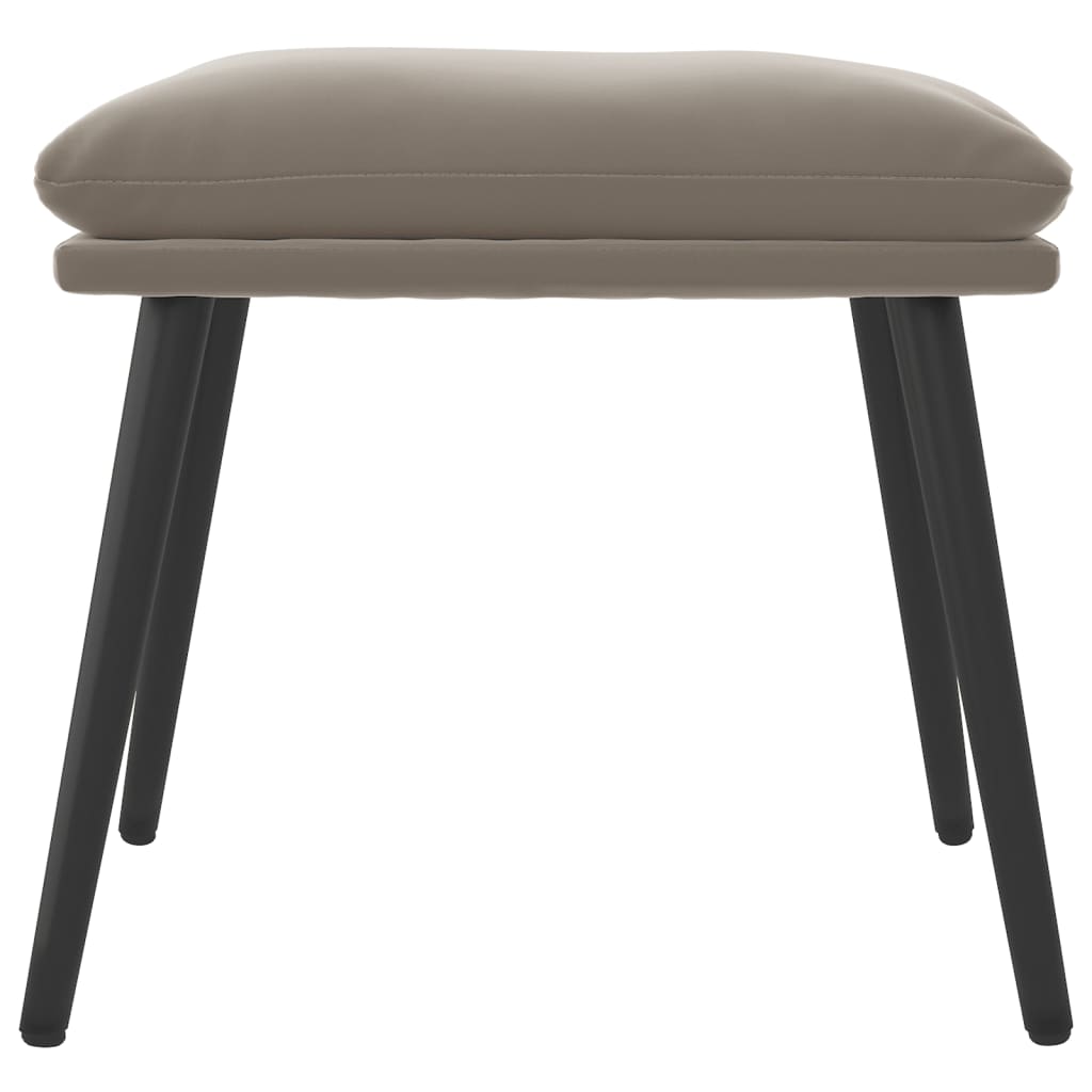 vidaXL Taburet, gri deschis, 45x29,5x35 cm, catifea