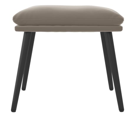 vidaXL Apoio de pés 45x29,5x35 cm veludo cinzento-claro