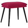 vidaXL jalapink, veinipunane, 45x29,5x35 cm, samet