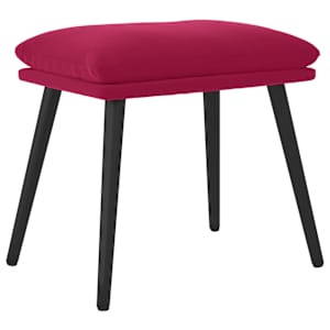 vidaXL jalapink, veinipunane, 45x29,5x35 cm, samet