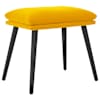 vidaXL jalapink, sinepikollane, 45x29,5x35 cm, samet