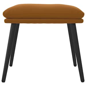 vidaXL Pakoja, rudos spalvos, 45x29,5x35cm, aksomas