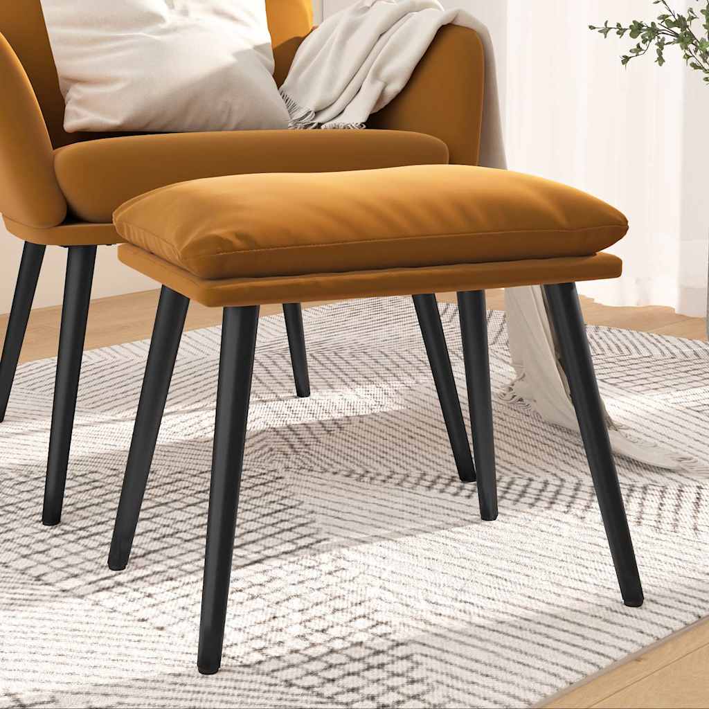 vidaXL Podn�ek, br�zowy, 45x29,5x35 cm, aksamitny