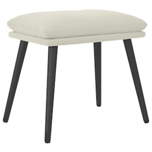 vidaXL jalapink, kreemjasvalge, 45x29,5x35 cm, samet