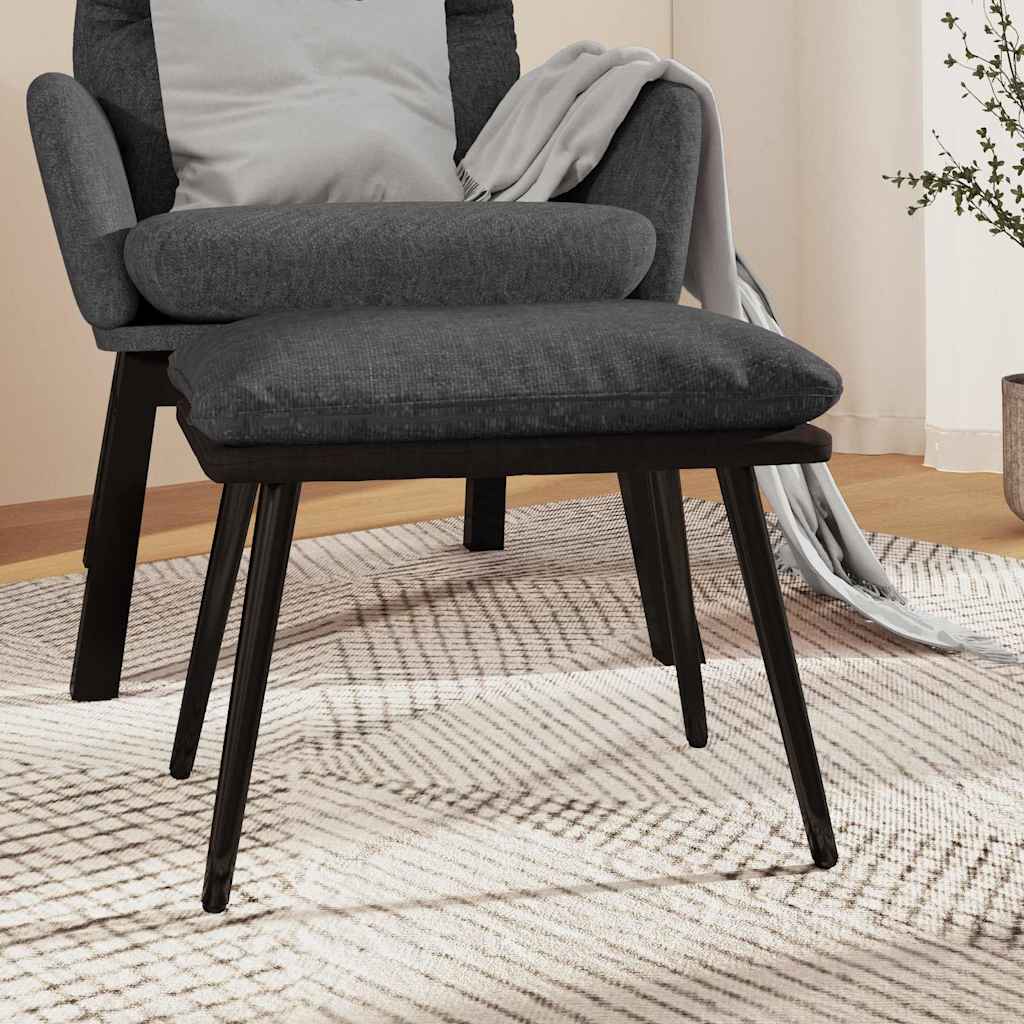 vidaXL Podn�ek, ciemnoszary, 45x29,5x35 cm, tkanina i sztuczna sk�ra