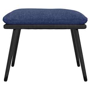 Podnožka modrá 45x29,5x35 cm textil a umělá kůže - obrázek 3
