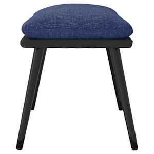 Podnožka modrá 45x29,5x35 cm textil a umělá kůže - obrázek 4