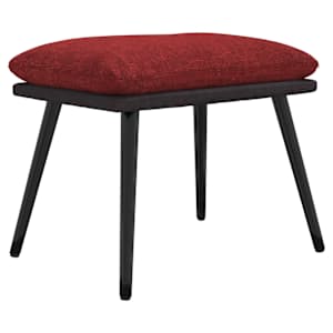 Podnožka vínová 45x29,5x35 cm textil a umělá kůže - obrázek 2