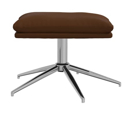 vidaXL f&eacute;nyes barna műbőr l&aacute;bzs&aacute;moly 45x29,5x35 cm