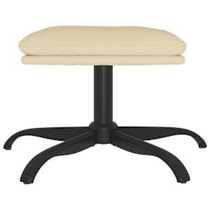 vidaXL Voetenbank 60x60x36 cm stof cr&egrave;mekleurig