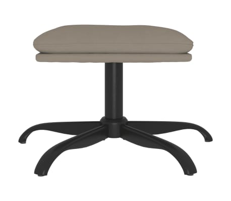 vidaXL Voetenbank 60x60x36 cm fluweel lichtgrijs