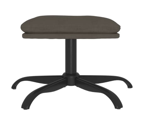 vidaXL Табуретка, тъмносива, 60x60x36 см, кадифе