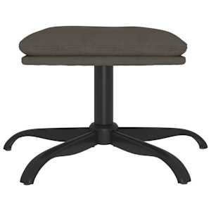 vidaXL Табуретка, тъмносива, 60x60x36 см, кадифе