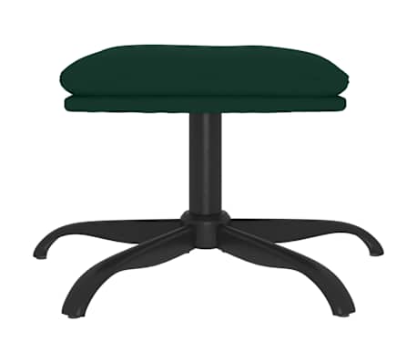 vidaXL Podnóżek, ciemnozielony, 60x60x36 cm, aksamitny